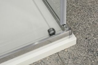 Душевой уголок прямоугольный, хром BelBagno UNIQUE-AH-1-110/125-90-C-Cr